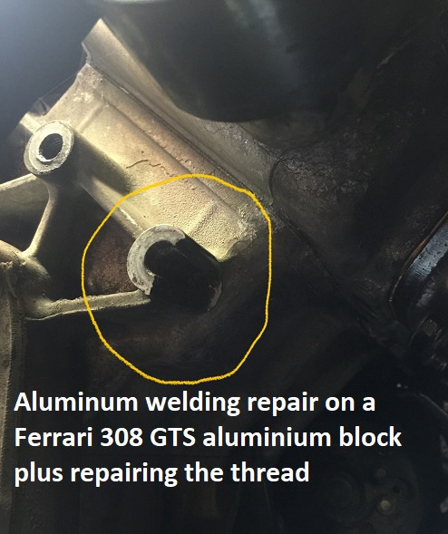 Mobile aluminum Ferrari welding repairs in London